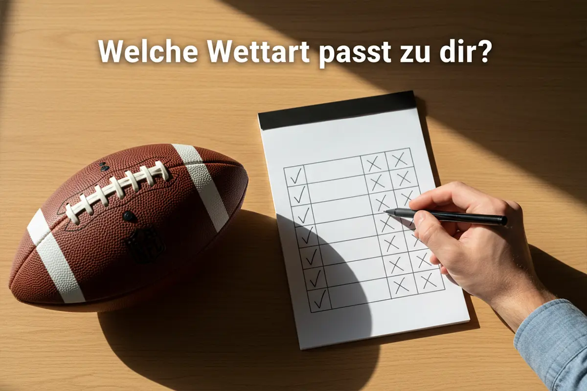 NFL Wettarten im Vergleich — Spread, Moneyline, Props und Parlays
